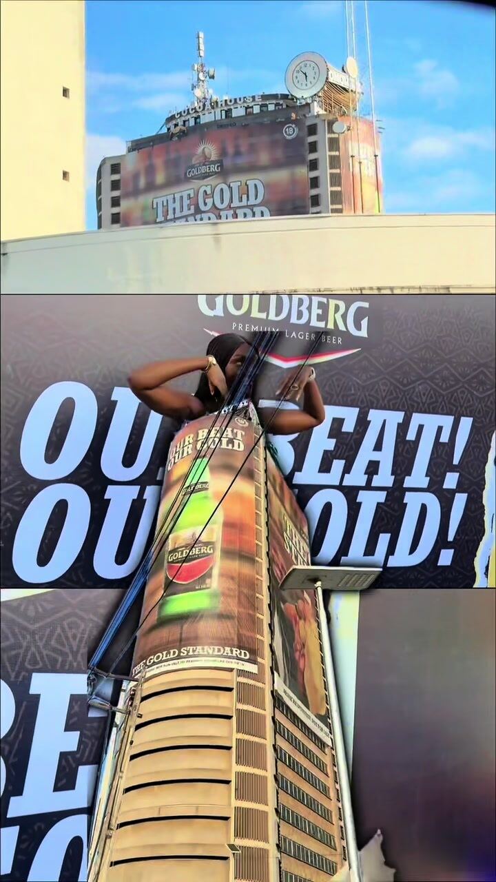 Goldberg talking drum launch on top of Cocoa House, Ibadan