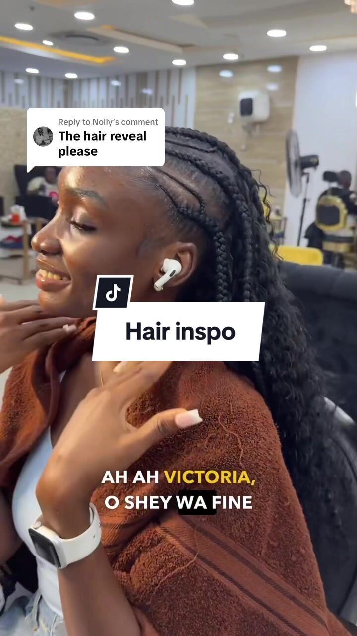 Hair reveal reply video